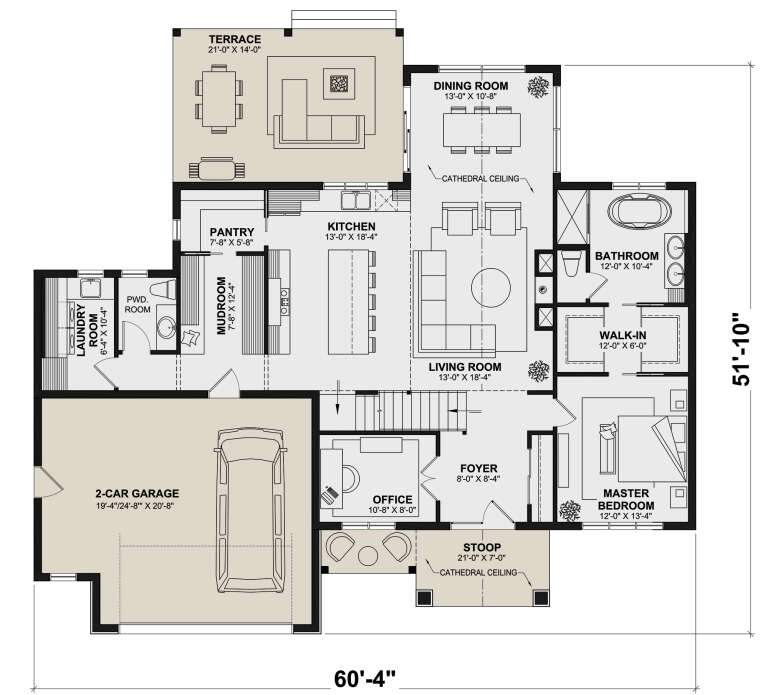 House Plan House Plan #30325 Drawing 1