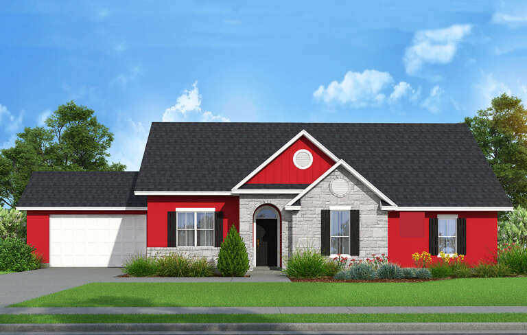 House Plan House Plan #30370 Front Elevation 