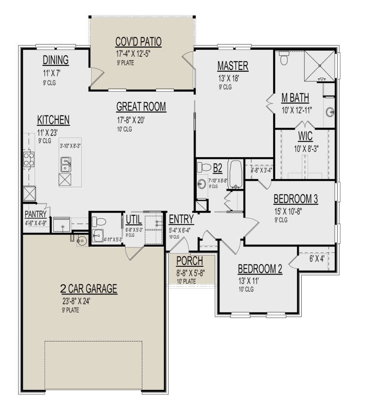 House Plan House Plan #30380 Drawing 1