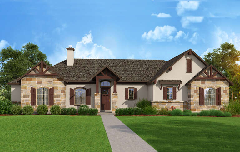 House Plan House Plan #30383 Front Elevation 