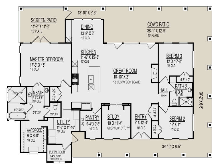 House Plan House Plan #30384 Drawing 1