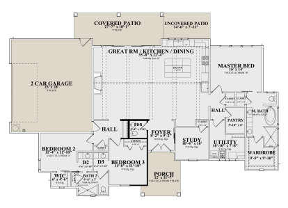 Main Floor  for House Plan #9300-00055