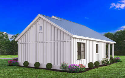 Modern Farmhouse House Plan #009-00389 Elevation Photo