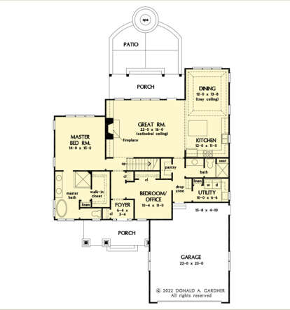 Main Floor  for House Plan #2865-00410