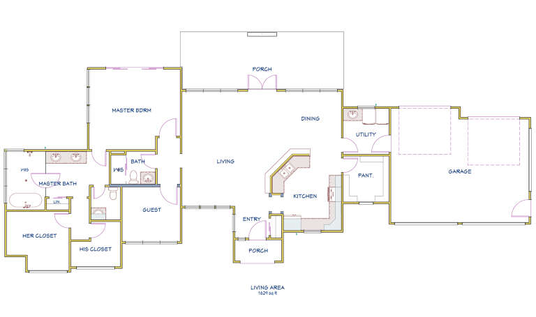 House Plan House Plan #30440 Drawing 1