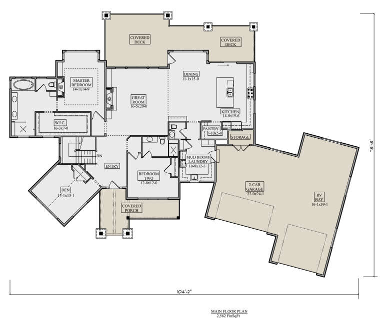 House Plan House Plan #30454 Drawing 1