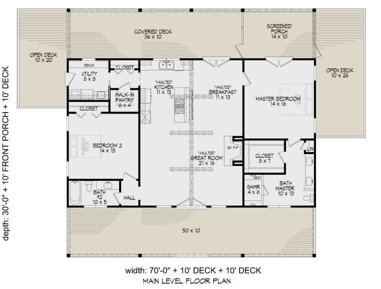 House Plan House Plan #30459 Drawing 1