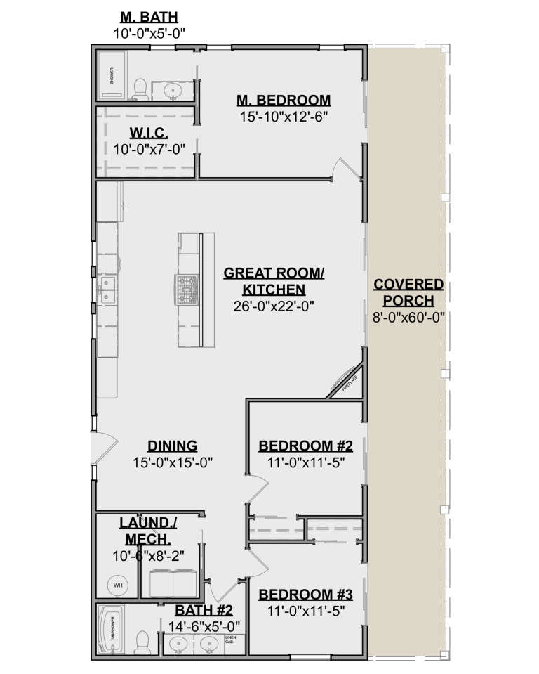 House Plan House Plan #30596 Drawing 1
