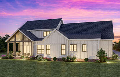 Modern Farmhouse House Plan #009-00391 Elevation Photo