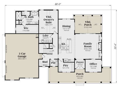 Main Floor  for House Plan #009-00391
