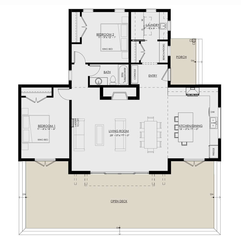 House Plan House Plan #30616 Drawing 1