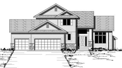 Traditional House Plan #098-00086 Elevation Photo