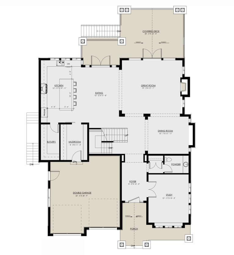 House Plan House Plan #30624 Drawing 1