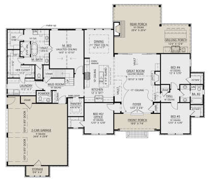 Main Floor  for House Plan #4534-00110