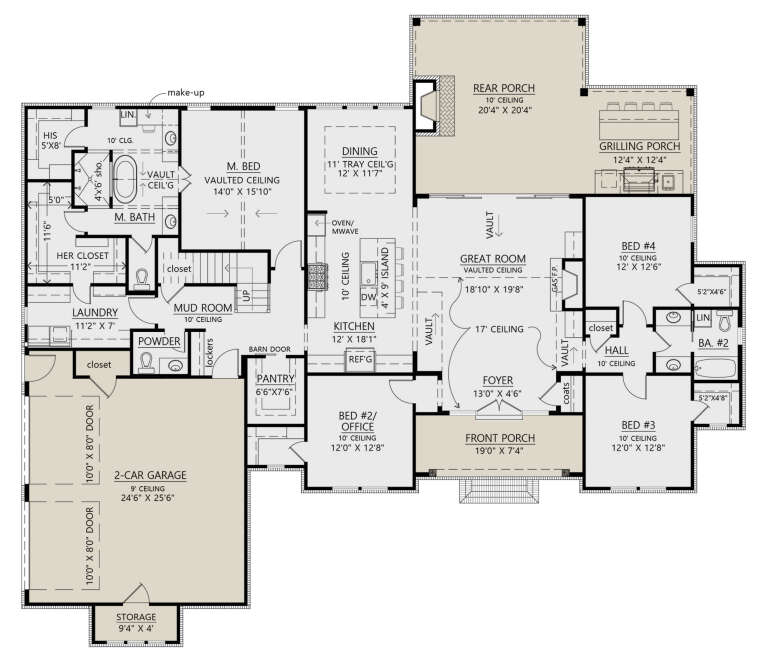 House Plan House Plan #30626 Drawing 1
