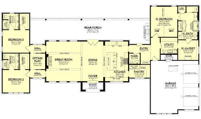 Main Floor  for House Plan #041-00354