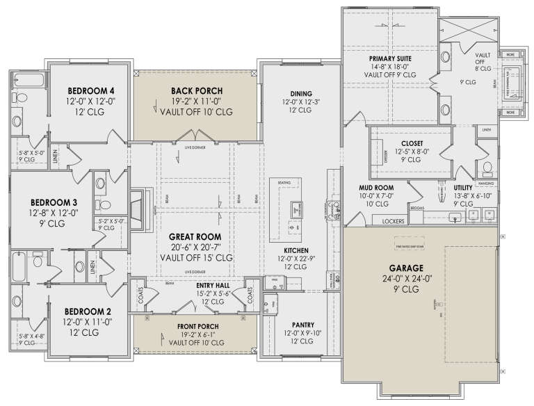 House Plan House Plan #30666 Drawing 1