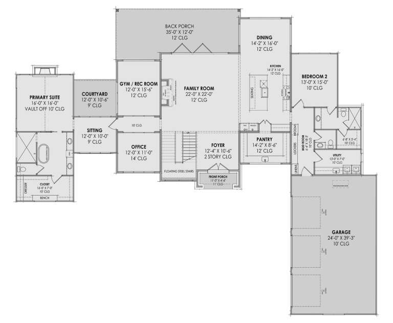 House Plan House Plan #30674 Drawing 1