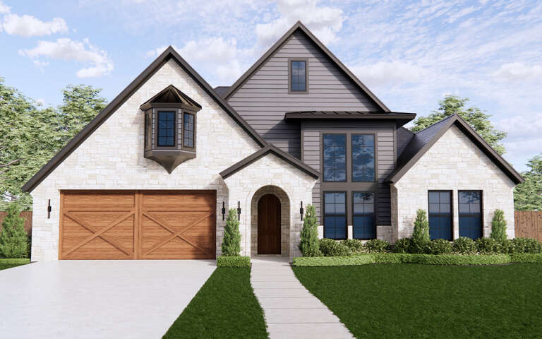 House Plan House Plan #30695 Front Elevation 