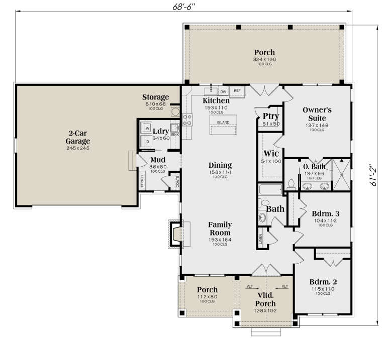 House Plan House Plan #30723 Drawing 1