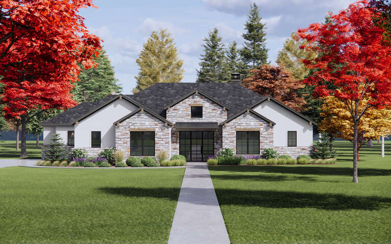 House Plan House Plan #30727 Front Elevation 