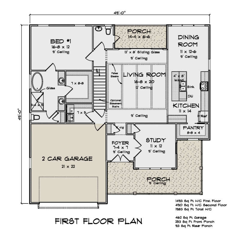 House Plan House Plan #30748 Drawing 1