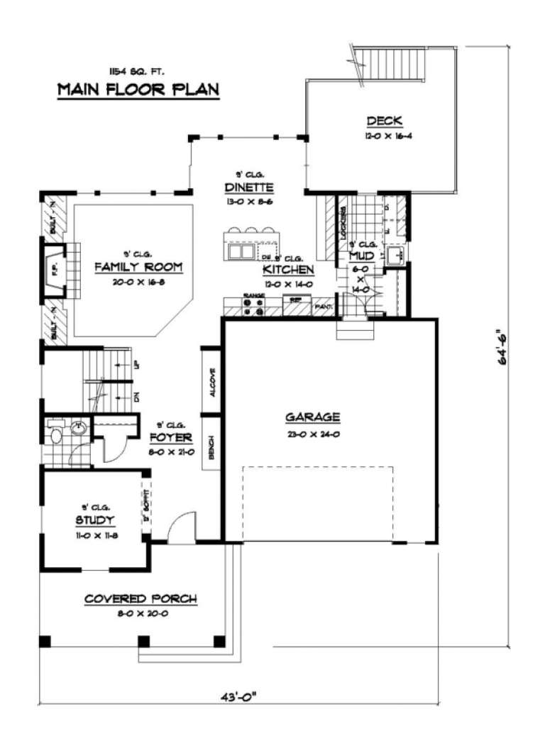 House Plan House Plan #3076 Drawing 1