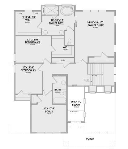 Second Floor for House Plan #8768-00147