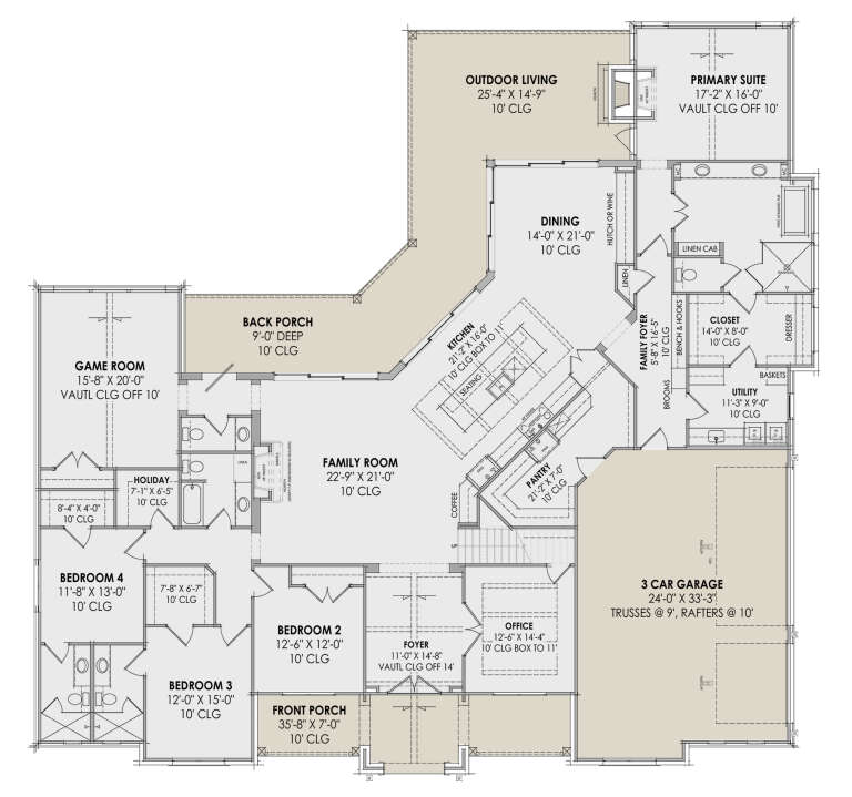 House Plan House Plan #30812 Drawing 1