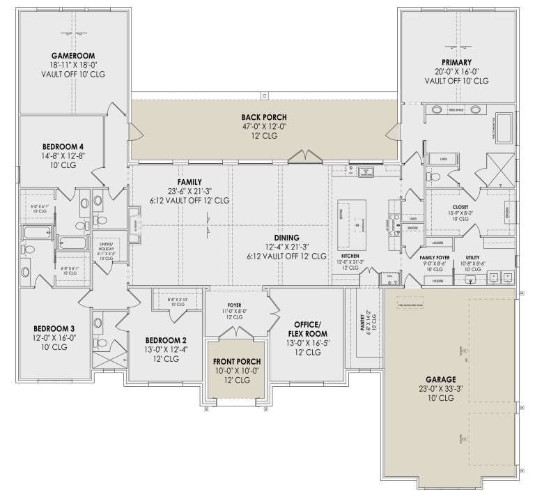 House Plan House Plan #30813 Drawing 1