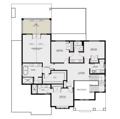 Second Floor for House Plan #8937-00064