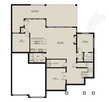 Basement for House Plan #8937-00064