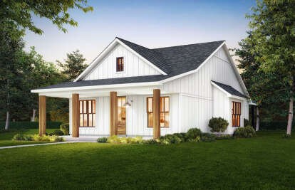 Modern Farmhouse House Plan #4534-00111 Elevation Photo