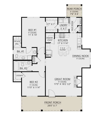 Main Floor  for House Plan #4534-00111