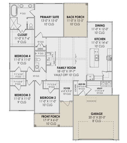 Main Floor  for House Plan #7983-00109