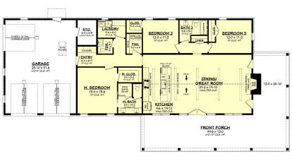 Main Floor  for House Plan #041-00357