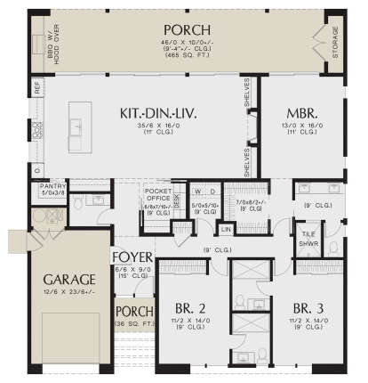 Main Floor  for House Plan #2559-01028