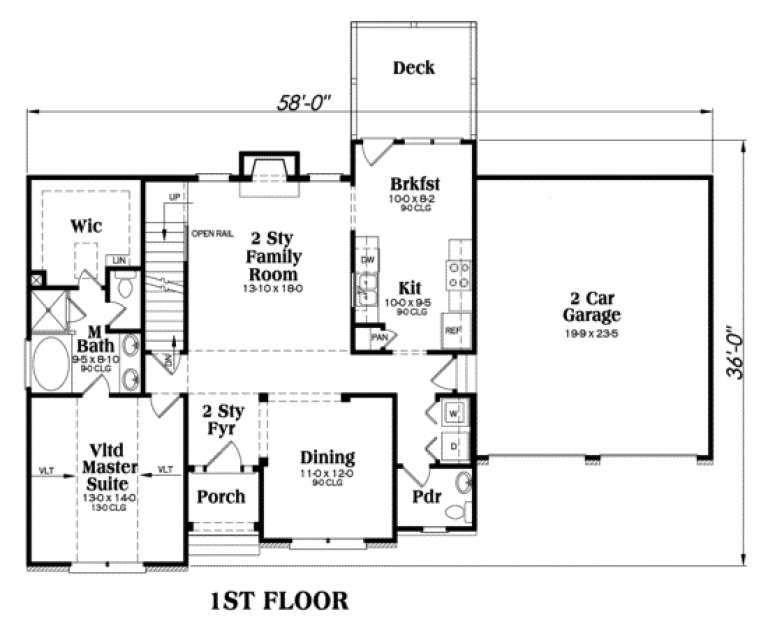 House Plan House Plan #31 Drawing 1
