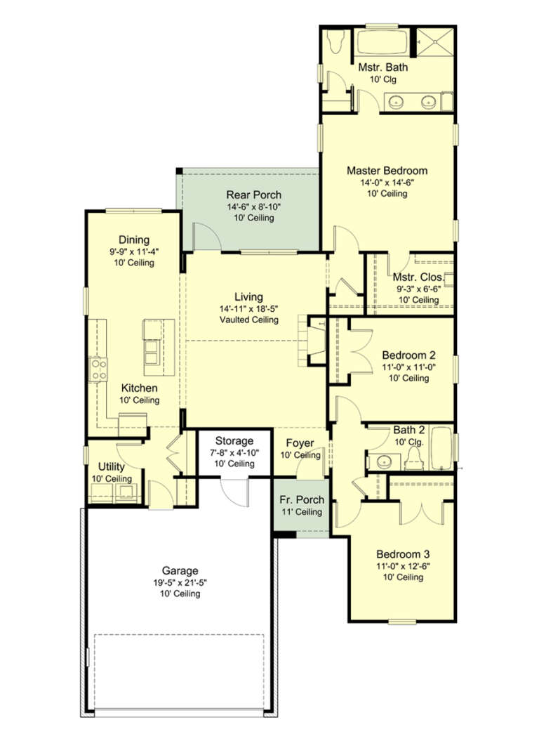 House Plan House Plan #31029 Drawing 1