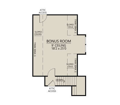 Bonus Room for House Plan #4534-00118