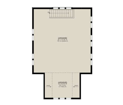 Alternate Second Floor Layout for House Plan #8937-00097