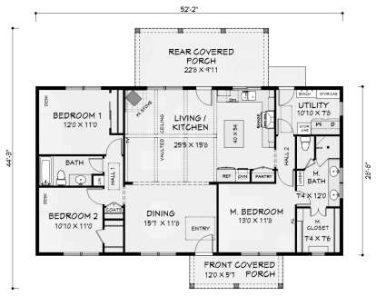 Main Floor  for House Plan #3125-00032