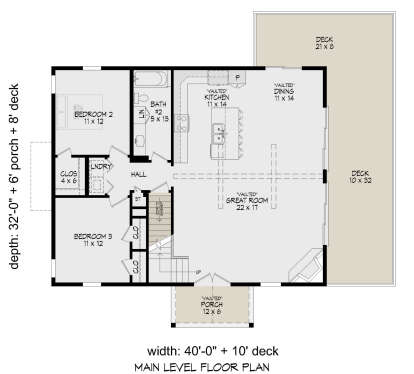 Main Floor  for House Plan #940-01041