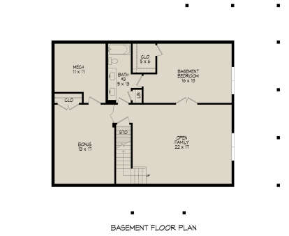 Basement for House Plan #940-01041