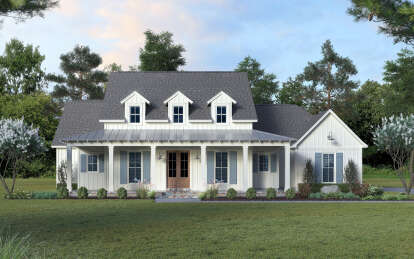 Modern Farmhouse House Plan #4534-00123 Elevation Photo