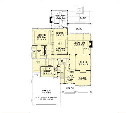 Main Floor  for House Plan #2865-00417