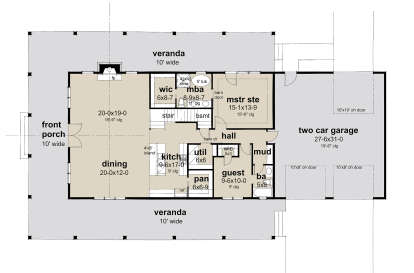 Main Floor  for House Plan #9401-00122