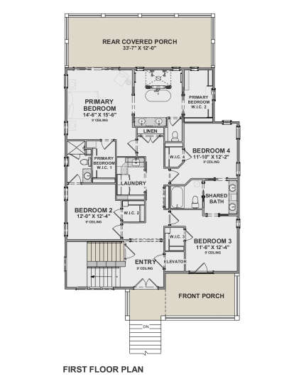 First Floor for House Plan #6316-00010