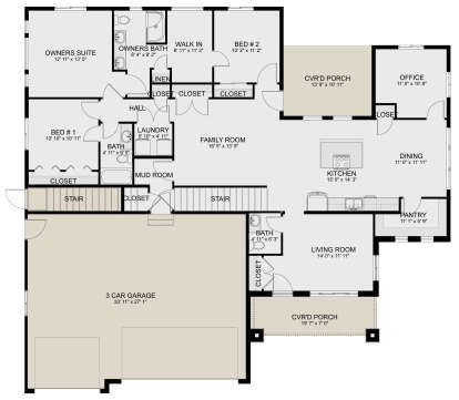 Main Floor  for House Plan #2802-00294