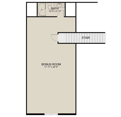 Bonus Room for House Plan #2802-00294